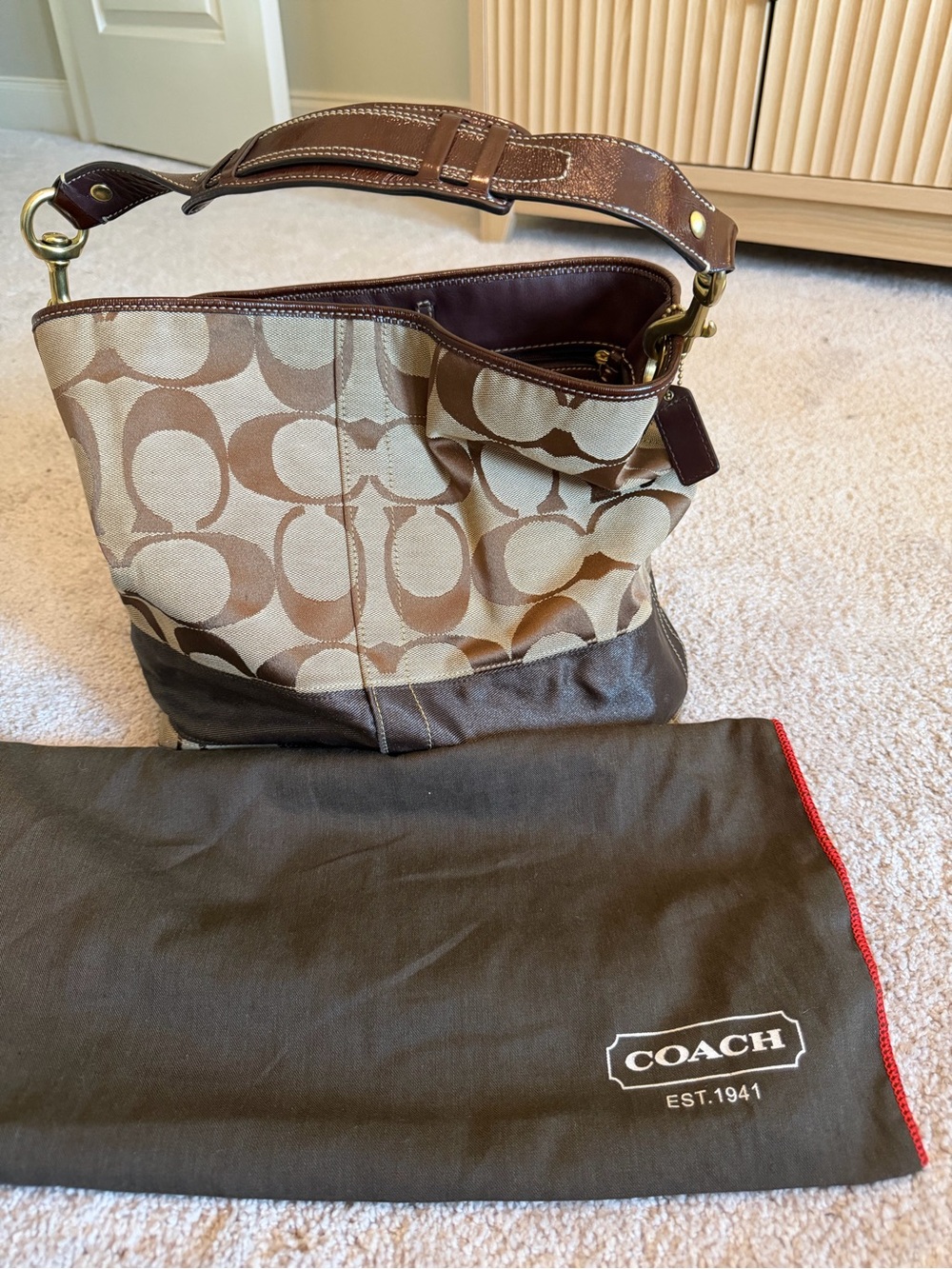 Vintage Coach Bucket Bag